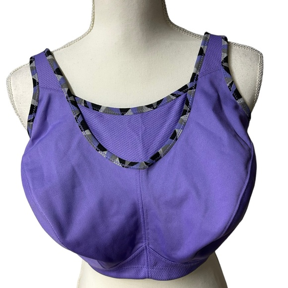 GLAMORISE SPORT high impact wirefree full bust full figure plus size sports bra - Picture 2 of 10